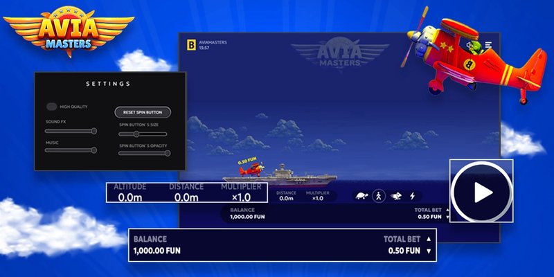 Avia Masters: Das neue Flugzeug-Slot-Spiel von BGaming in Deutschland - overview